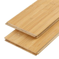 Solid light honey bamboo flooring planks, 15 mm thick