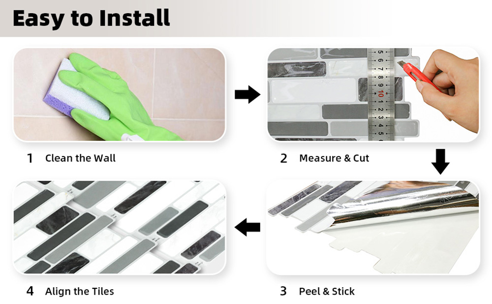 Peel and Stick Backsplash
