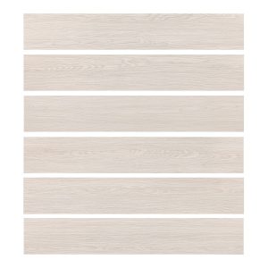 Jeedeson Self Adhesive Vinyl Floor Tiles 36 Tiles - 6" x 36" White Wooden Pattern Peel & Stick DIY Flooring
