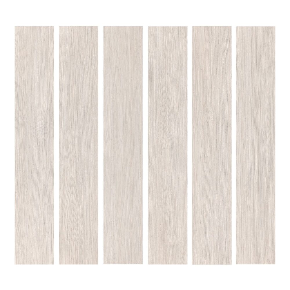 Jeedeson Self Adhesive Vinyl Floor Tiles 36 Tiles – 6″ x 36″ White Wooden Pattern Peel & Stick DIY Flooring