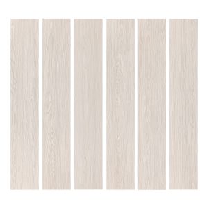 Jeedeson Self Adhesive Vinyl Floor Tiles 36 Tiles - 6" x 36" White Wooden Pattern Peel & Stick DIY Flooring