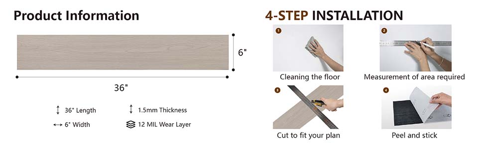 Self Adhesive Vinyl Floor Tiles