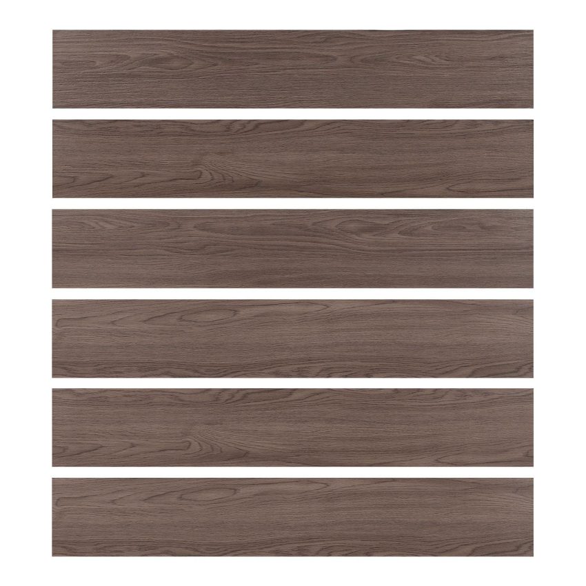 Jeedeson Maroon Vinyl Wood Flooring 36-Pack Sheet Adhesive 6″ x 36″inch vinyl flooring for backsplash