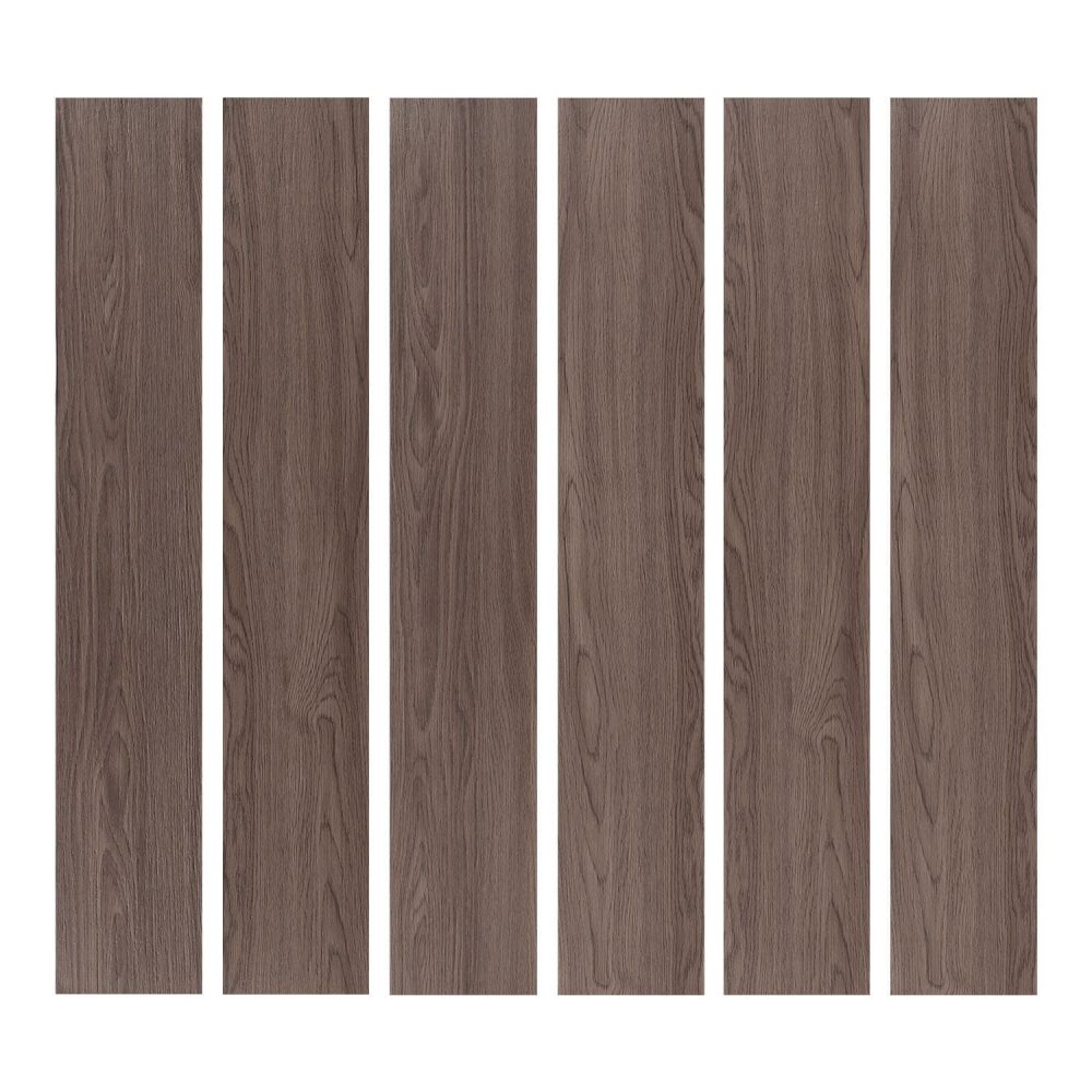 Jeedeson Maroon Vinyl Wood Flooring 36-Pack Sheet Adhesive 6″ x 36″inch vinyl flooring for backsplash