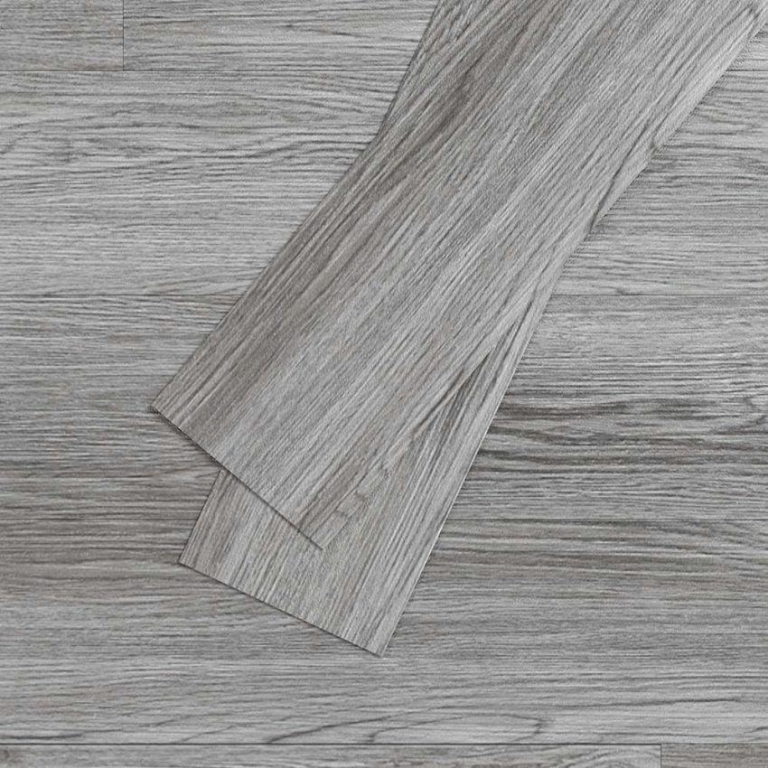 Jeedeson Dark Grey Tile Vinyl Flooring 36pcs Wear Resistant Peel And Stick Floor Tiles