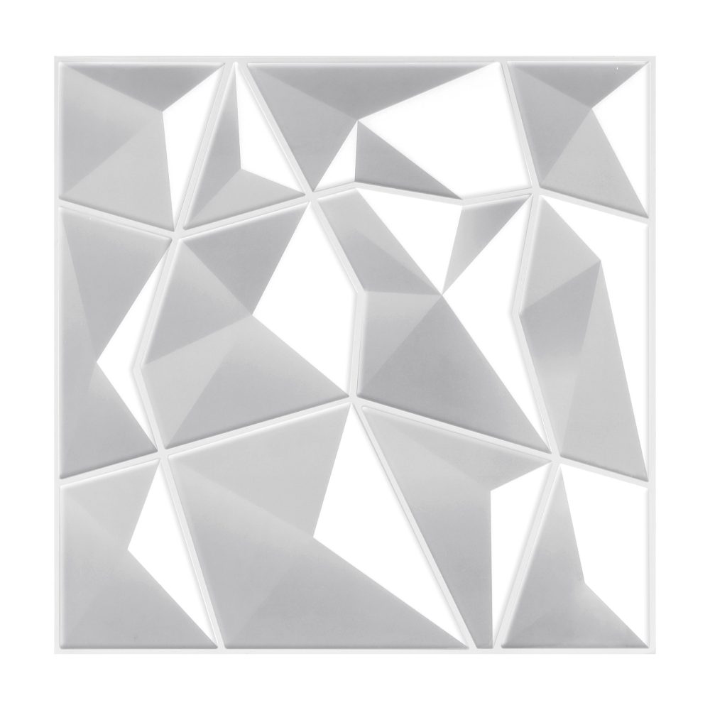 Jeedeson White Kitchen Backsplash Tile 12″x12″ Peel and Stick Tile Backsplash