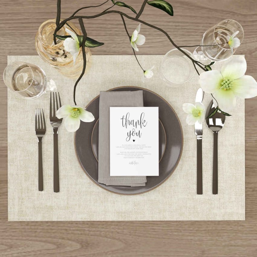 Jeedeson Table Placemats Washable PVC Leather For Dining Table