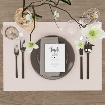 Jeedeson Faux Leather Placemats , Waterproof Washable Easy to Clean Table Mat, Heat Resistant Non-Slip Anti-Skid Dinner Placemats for Kitchen Dining Table (Black,4Placemats)