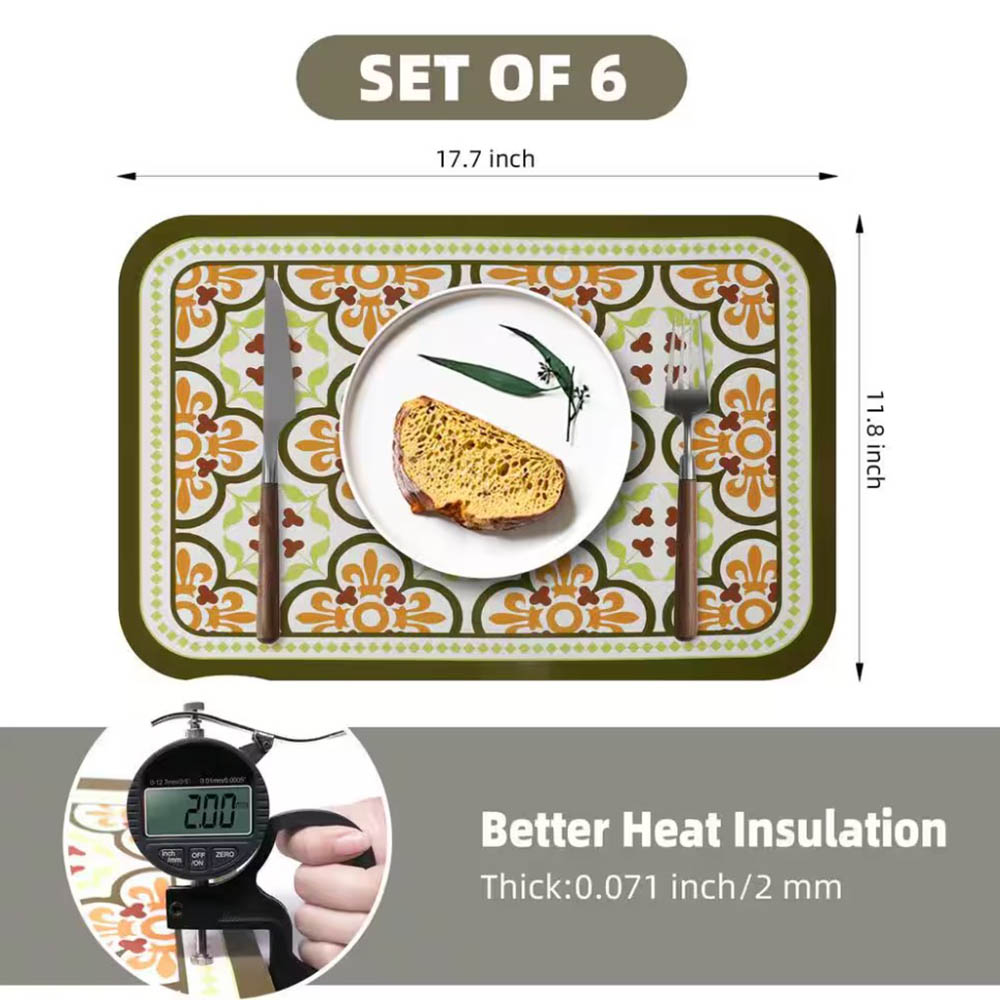 washable placemats