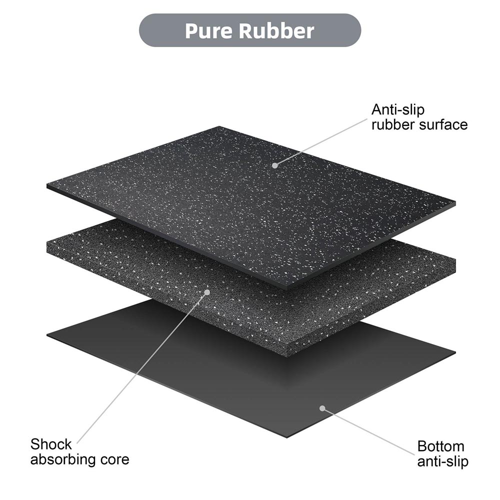 24 x 24 rubber floor tiles