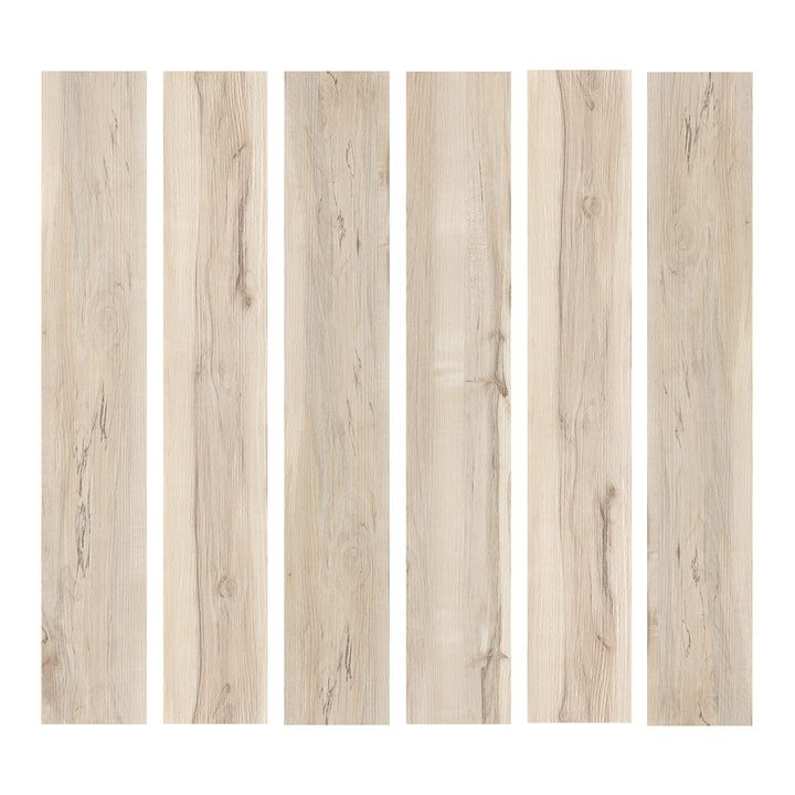 Jeedeson light wood vinyl flooring 12 mil x 6″ x 36″ water resistant