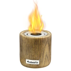 Jeedeson Mini Tabletop Fireplace with Ethanol Fire Pit Bowl