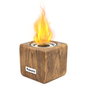Jeedeson Outdoor Portable Fireplace with Stainless Steel Material and Rectangle Shape