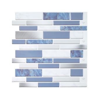 Jeedeson 12 in. x 12 in. Peel and Stick Vinyl Wall Tile (10-pack) – White