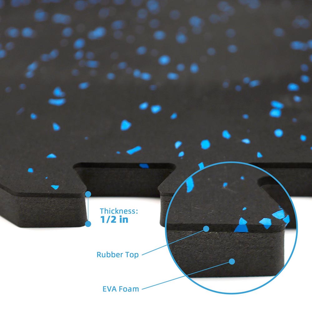 black rubber floor tiles