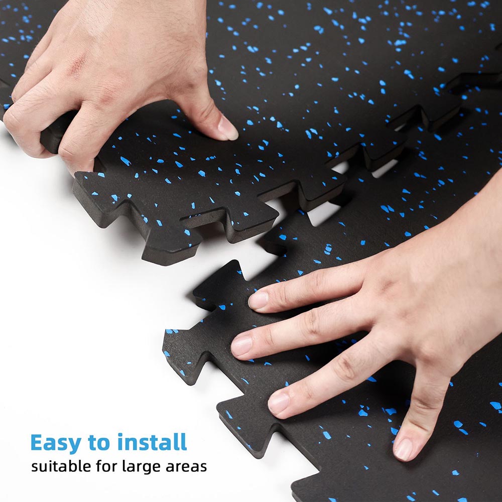 black rubber floor tiles