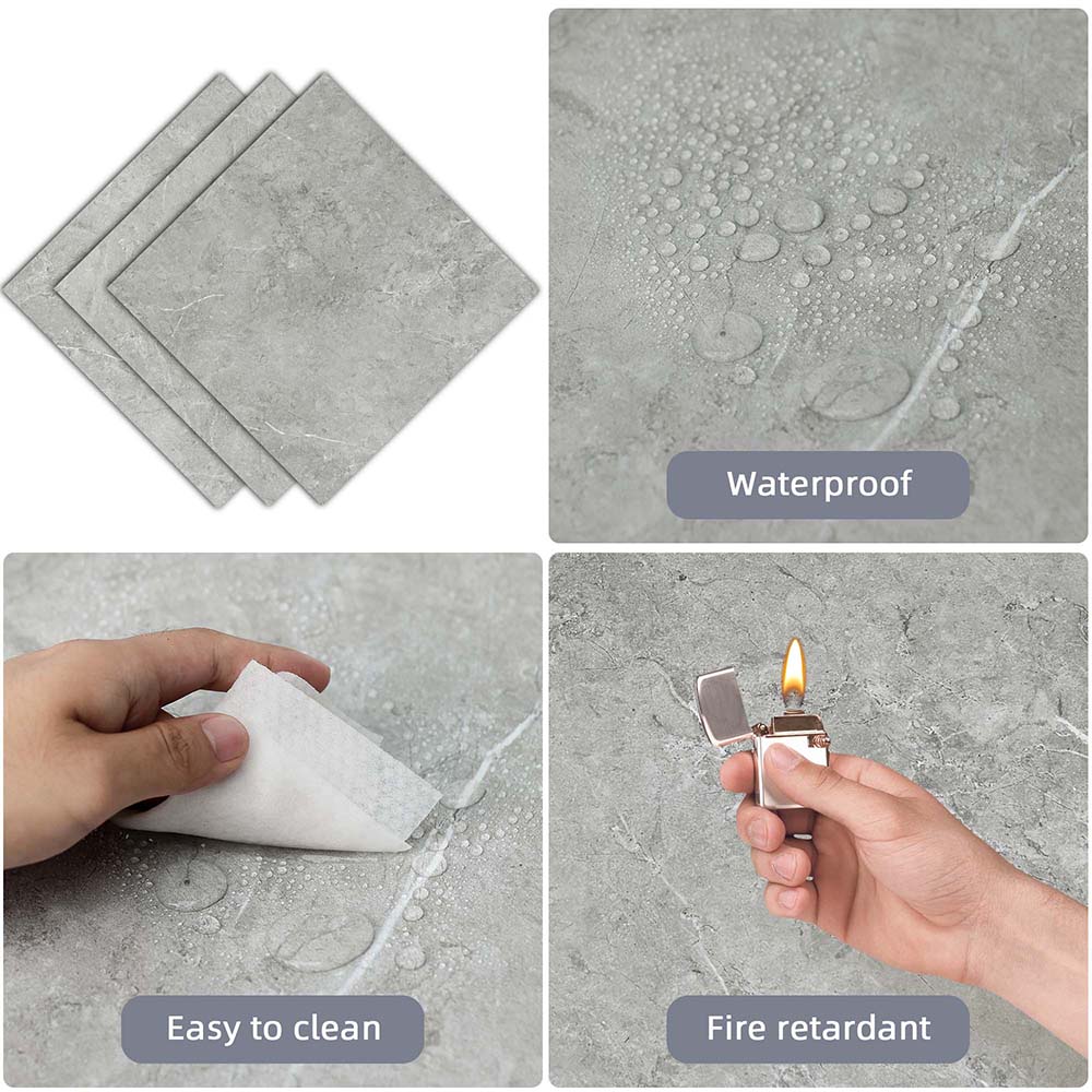 grey marble vinyl tile