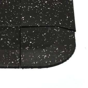 Jeedeson gym rubber flooring edge strips interlocking installation method