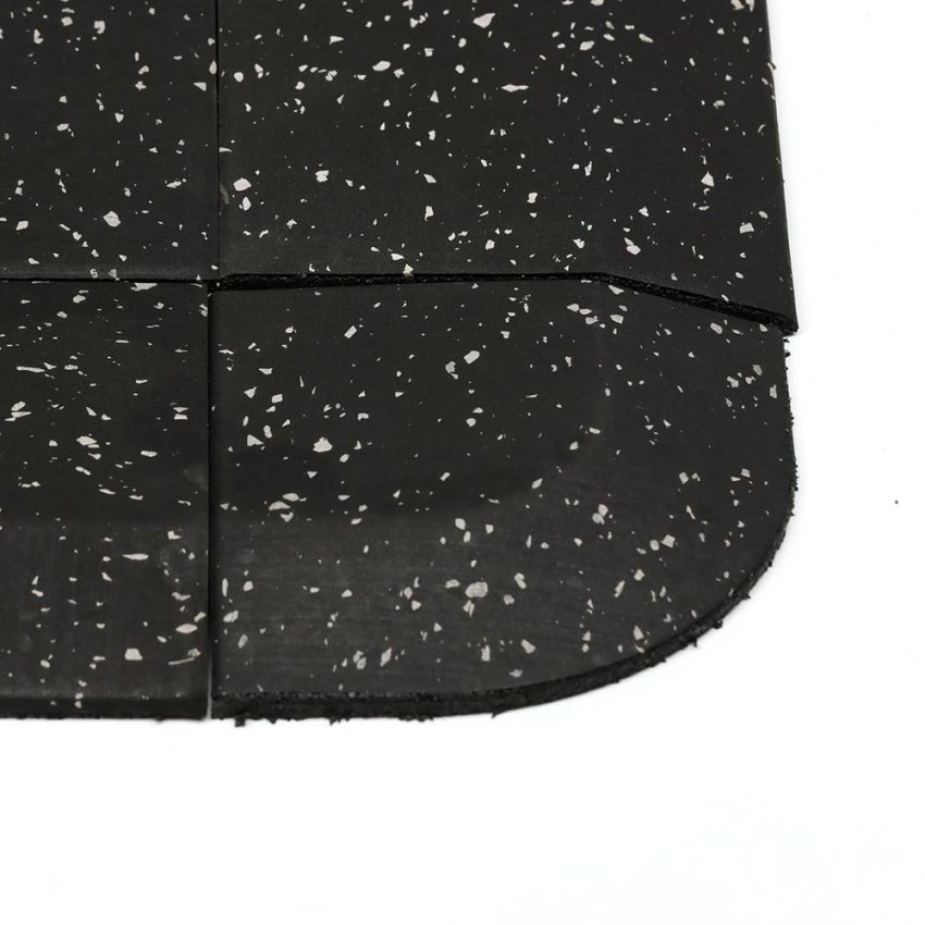 Jeedeson gym rubber flooring edge strips interlocking installation method