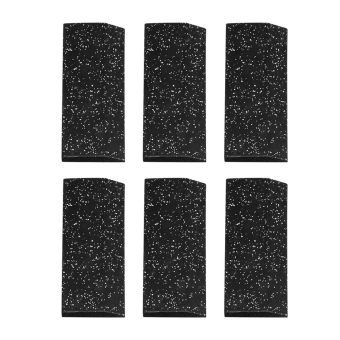 Jeedeson large rubber floor tiles edge strip 19.6 in. x 5.9 in for gym