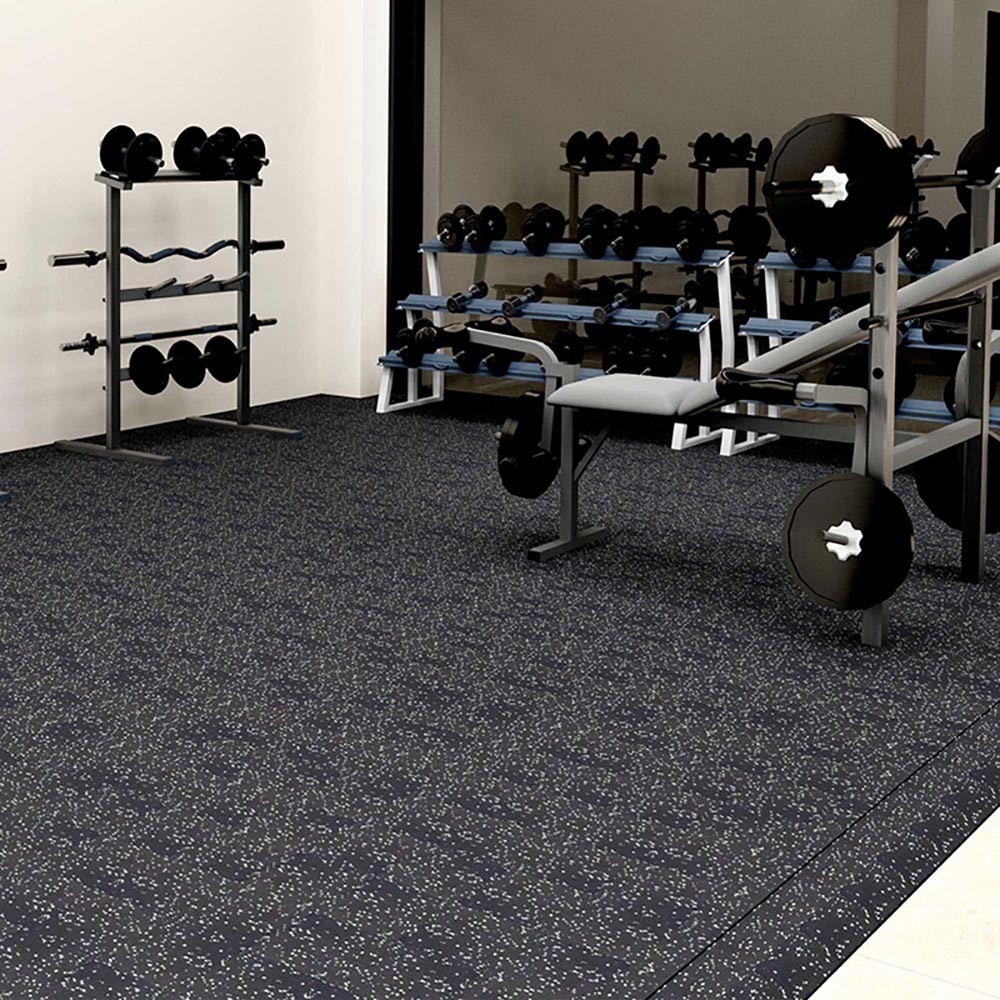 large rubber floor tiles