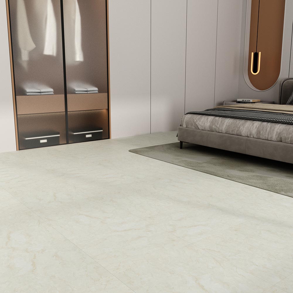 white luxury vinyl tile