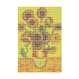 Jeedeson Backsplash Tile for Living Room 10 in x 10 in Sunflowers Decorative