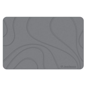 Jeedeson Diatomaceous Earth Bathroom Mat 15.4 in x 23.6 in Super Absorbent
