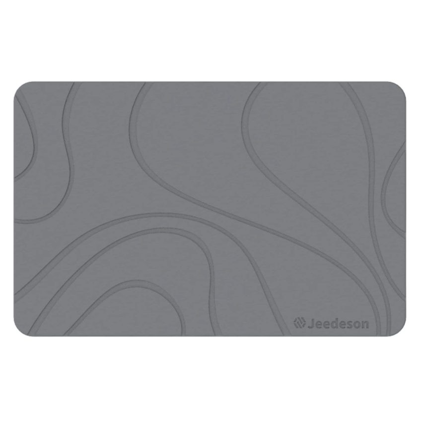 Jeedeson Diatomaceous Earth Bathroom Mat 15.4 in x 23.6 in Super Absorbent