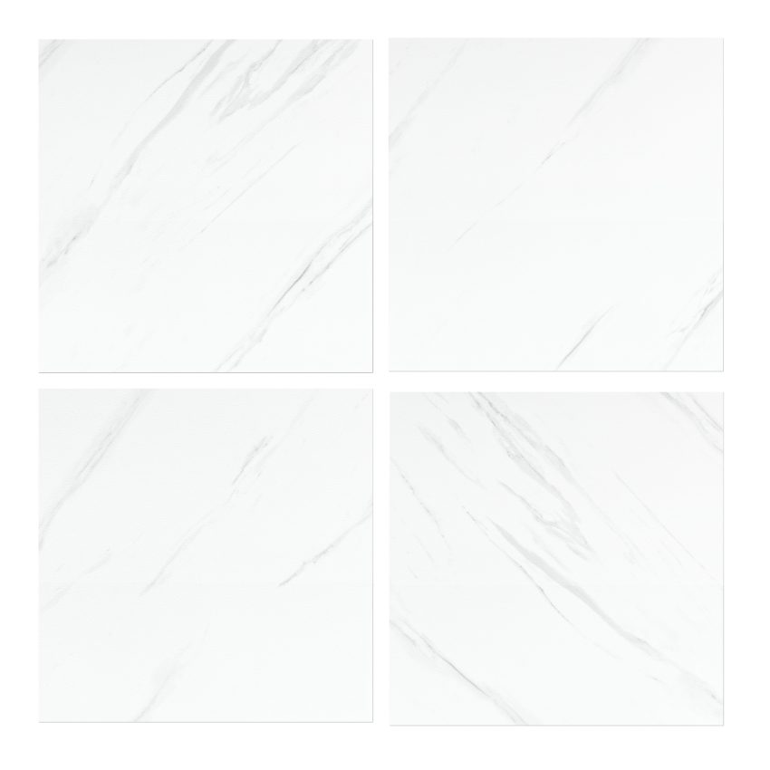 Jeedeson 12×12 Inch Commercial Matte White PVC Flooring Tiles UV Coated and Non-Slip