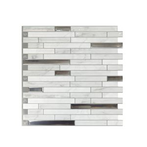 Jeedeson Peel and stick Subway Backsplash Tiles for Kitchen 12x12in Set of 10