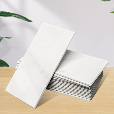 Jeedeson Oil-proof and Durable Kitchen Splashback Panels 100 Tiles White 5.9 in. x 3 in. x 0.12 in