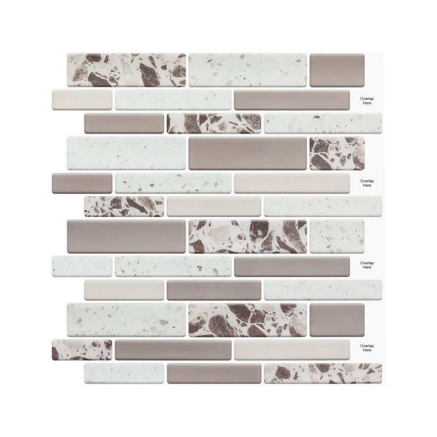 Jeedeson 12 in. W x 12 in. L x 0.04 in. Vinyl Peel and Stick Wall