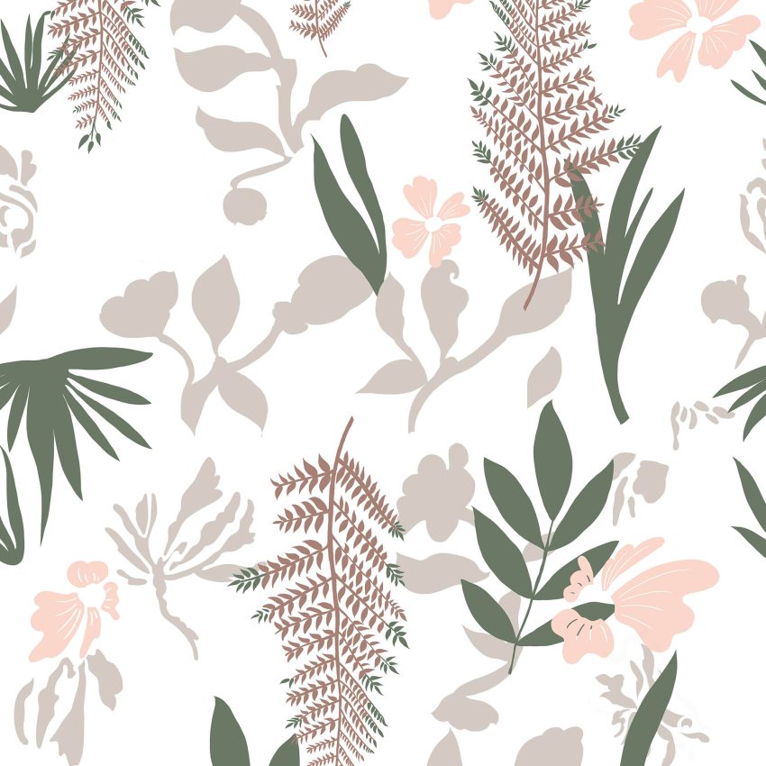 Jeedeson Peel and Stick Removable Leaf Wallpaper 17.3 in. x 32.8 ft. (Covers 47.4 sq. ft.)