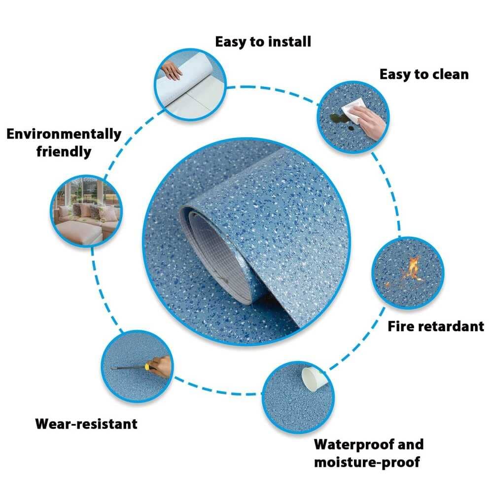 Adhesive Vinyl Roll Flooring