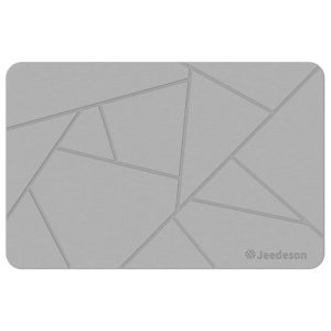 Jeedeson Diatomite Earth Anti Slip Bathroom Mat 15.4 in x 23.6 in Size