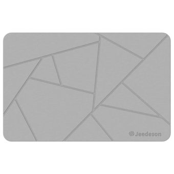 Jeedeson Diatomite Earth Anti Slip Bathroom Mat 15.4 in x 23.6 in Size