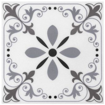 Jeedeson Bathroom Vinyl Flooring Gray 10 Pack for Floor and Wall