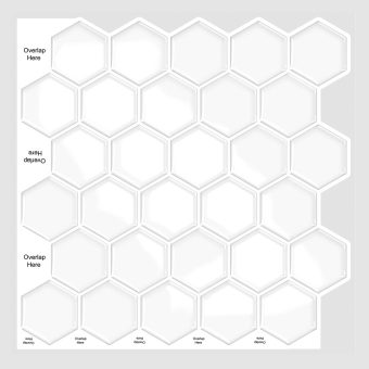 Jeedeson Peel and Stick Glass Tile Backsplash No Grout 11.8 in. x 11.8 in(10-Pack)