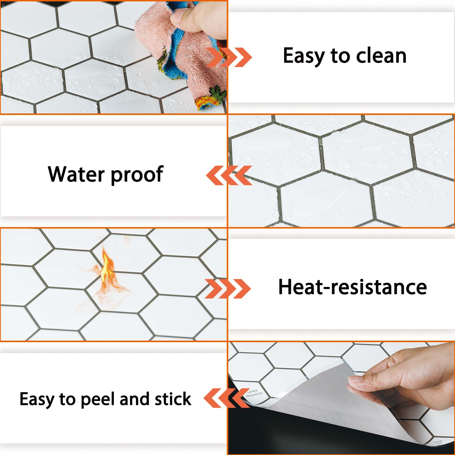kitchen backsplash peel and stick tile