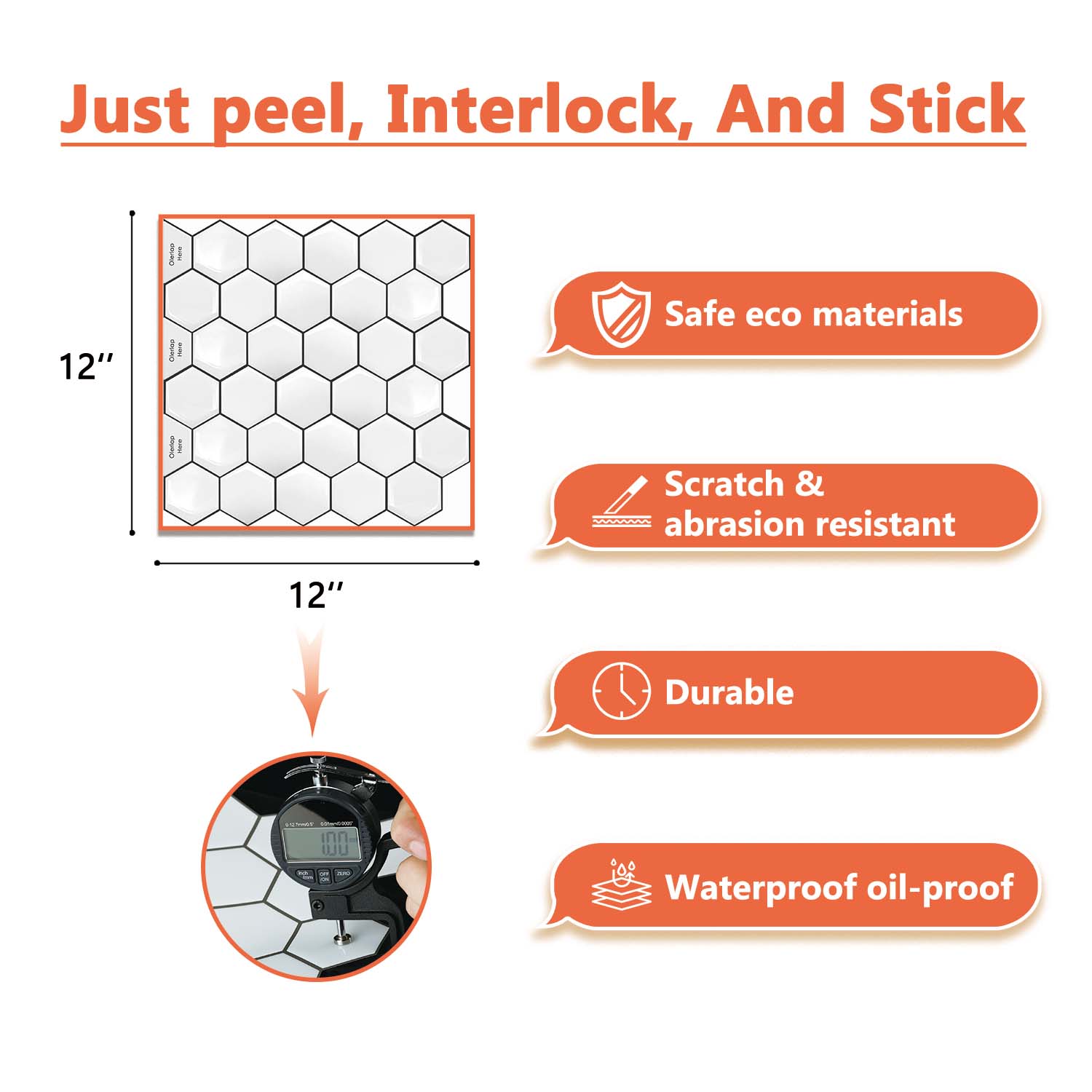 kitchen backsplash peel and stick tile
