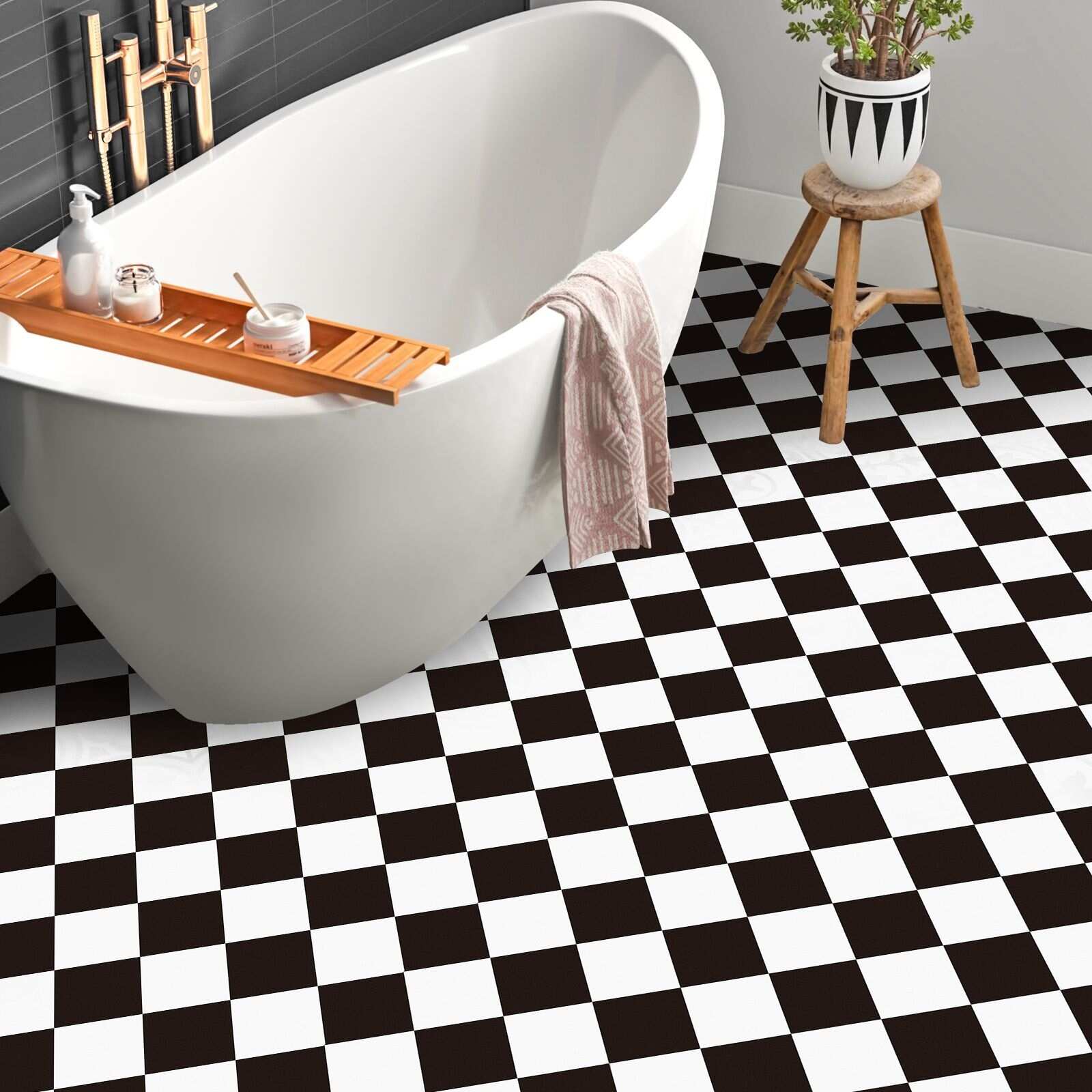 Peel and Stick Floor Tile Kitchen