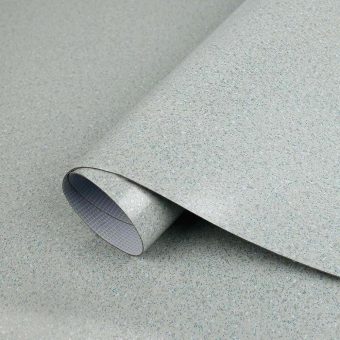 Jeedeson Rolled Sheet Vinyl Flooring Grey Waterproof 3.28 Ft Width X 16.4 Ft Length