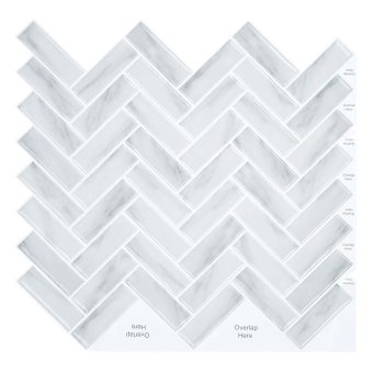 Jeedeson Subway Tile Backsplash Peel and Stick 11.8 in. x 11.8 in. (10-Pack)