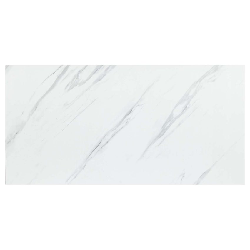 Jeedeson Self-Adhesive Vinyl Marble Look Flooring, Waterproof 12*24 Inch Tiles