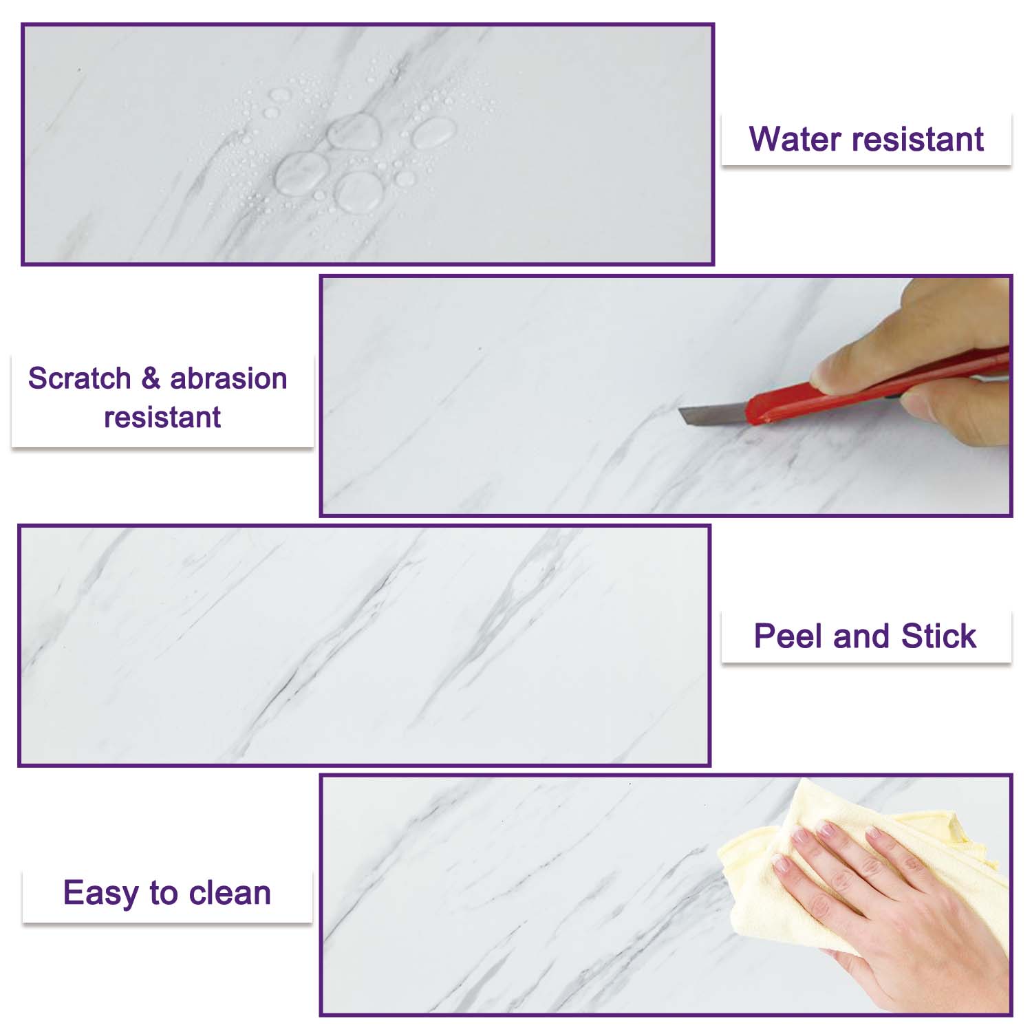 Vinyl Marble Look Flooring