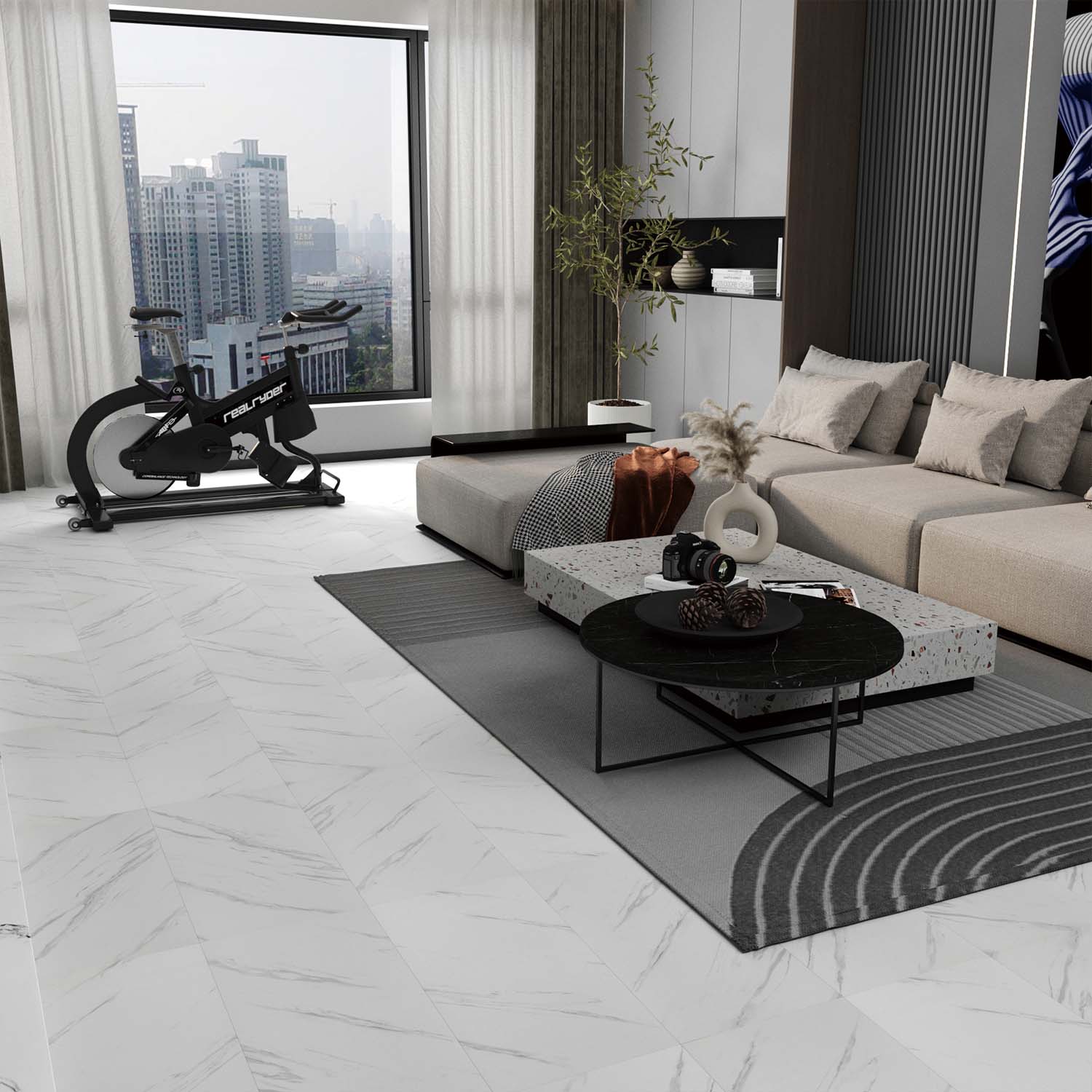 Vinyl Marble Look Flooring