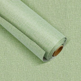 Jeedeson Green Age Classic Faux Grasscloth Peel and Stick Wallpaper