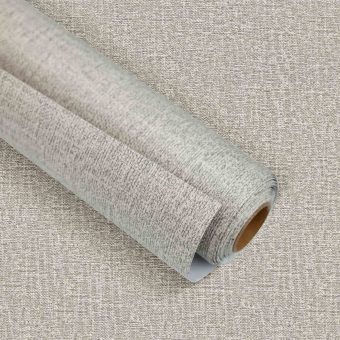 Jeedeson Gray Flax Peel and Stick Vinyl Wallpaper Roll – Adhesive Removable Paper for Wall