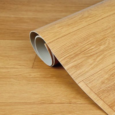 Jeedeson Wood Look Vinyl Flooring Roll With Original Wood Grain, Residential Waterproof